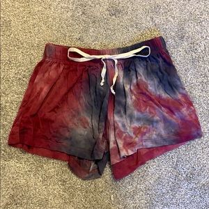 Tie dyed shorts